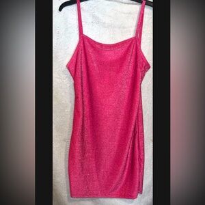 Pink Sparkly Mini Dress